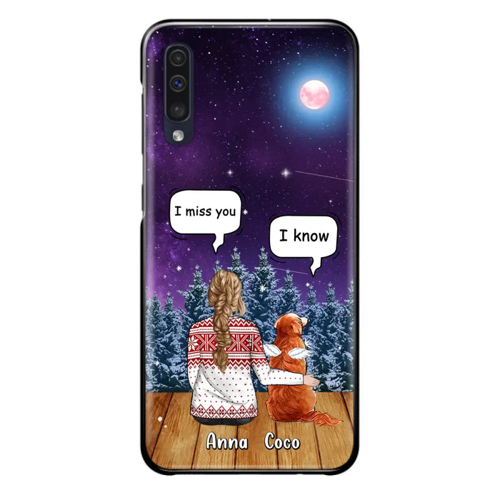 Personalized Memorial Pet Phone Case - Up to 4 Pets - Memorial Gift Idea For Dog/Cat Lover - I Miss You Dog - Case For iPhone/Samsung