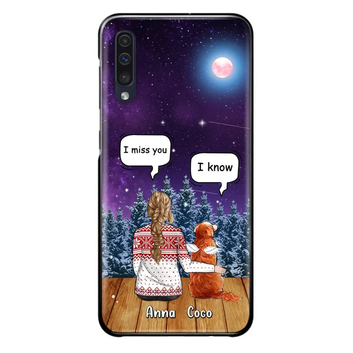Personalized Memorial Pet Phone Case - Up to 4 Pets - Memorial Gift Idea For Dog/Cat Lover - I Miss You Dog - Case For iPhone/Samsung