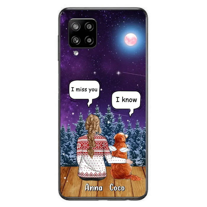 Personalized Memorial Pet Phone Case - Up to 4 Pets - Memorial Gift Idea For Dog/Cat Lover - I Miss You Dog - Case For iPhone/Samsung