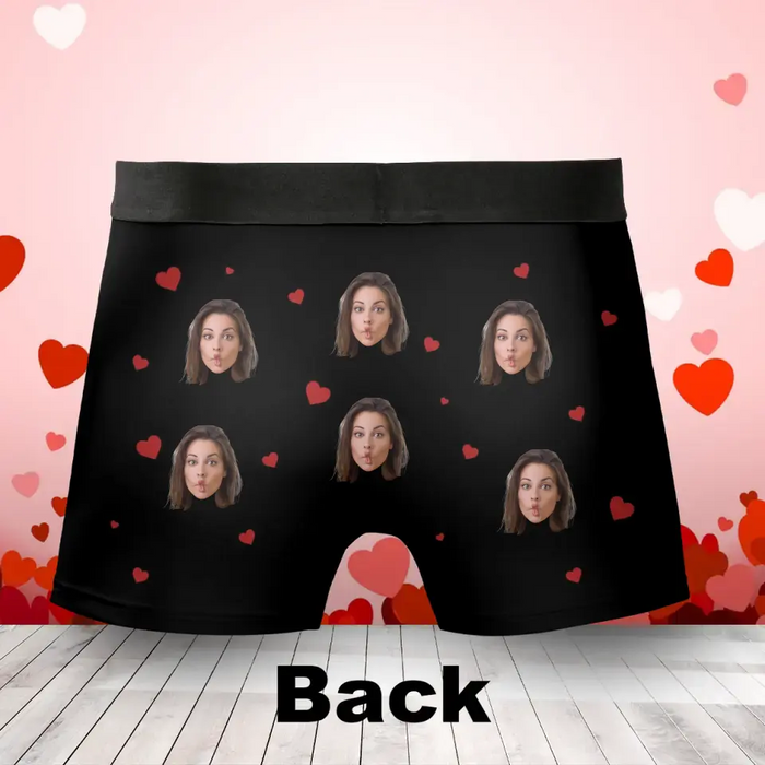 Personalized Funny Men's Boxer Briefs - Upload Photo - Funny/ Valentines Gift Idea For Men, Boyfriend, Husband - This Cock Belongs To