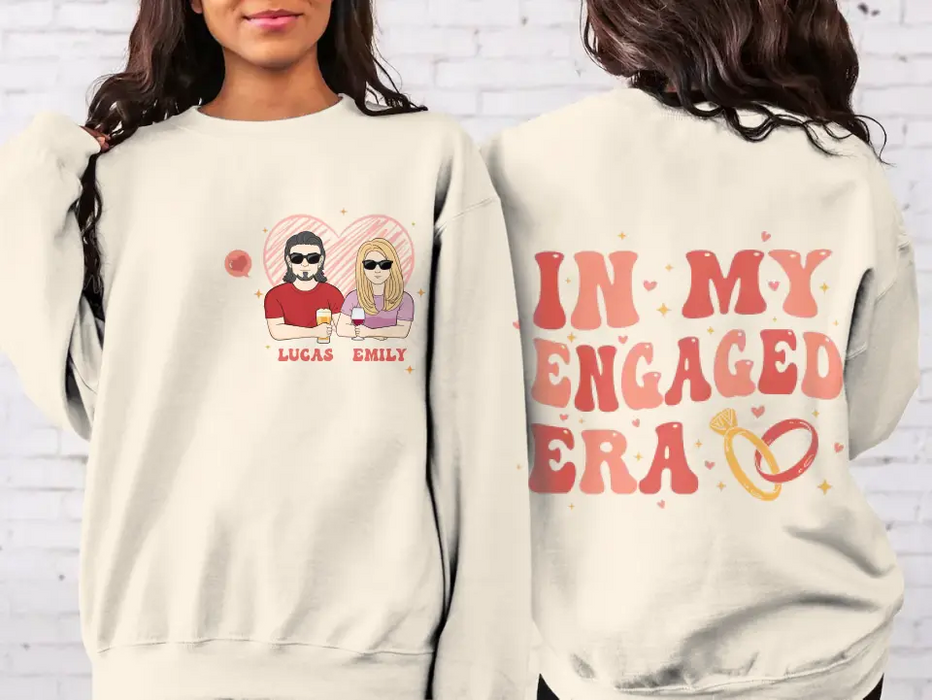 Personalized Couple Sweater - Engagement Gift For Bride/Her - In My Engaged Era