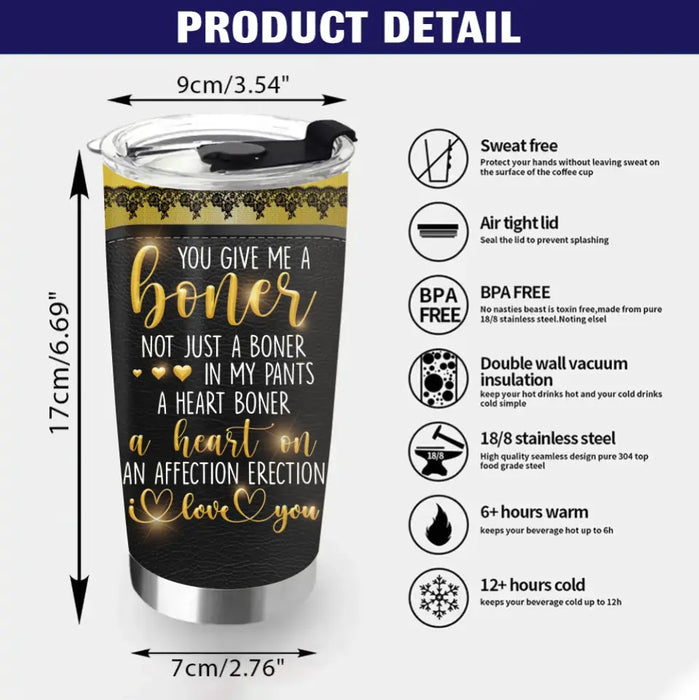 Personalized Couple Tumbler - Gift Idea For Couple/Him/Her/Valentine's Day - I Love You