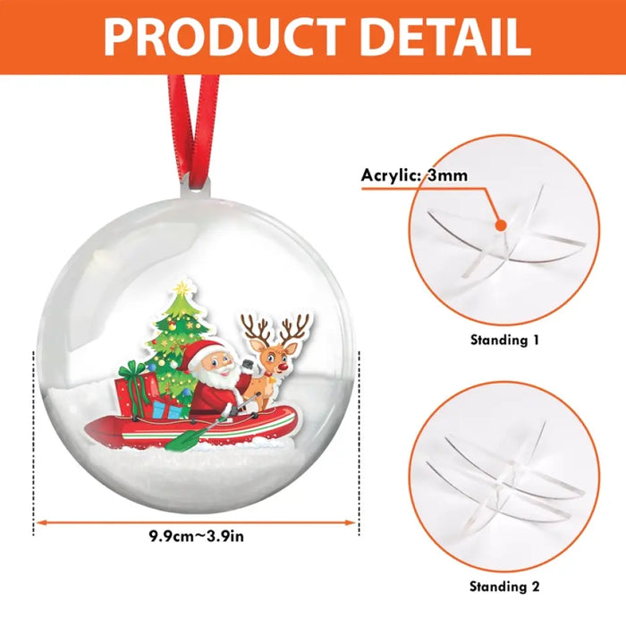 Personalized Memorial Christmas 3D Ball Ornament - Upload Photo - Memorial Gift Idea For Family Member/Christmas