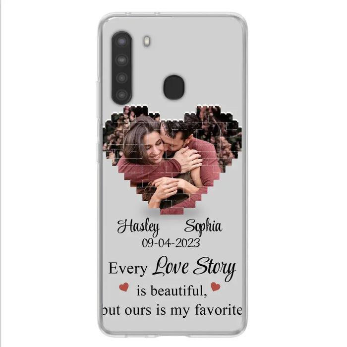 Personalized Love Story Phone Case For iPhone/Samsung - Gift Idea For Couple/Christmas/Valentine/Anniversary - Upload Photo - Every Love Story Is Beautiful, But Ours Is My Favorite