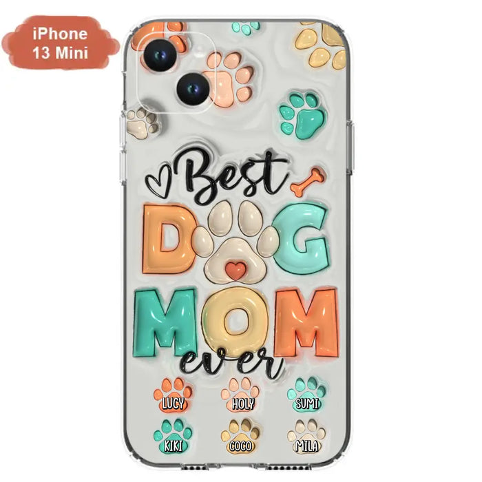 Personalized Dog Mom/Dad Phone Case - Gift Idea For Dog Owners/Lovers - Up to 6 Paws - Best Dog Mom Ever - Case For iPhone/Samsung