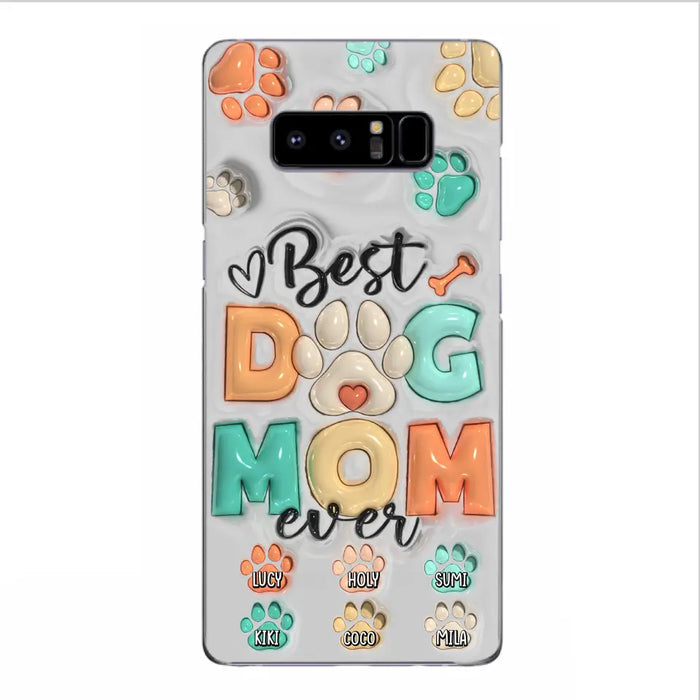 Personalized Dog Mom/Dad Phone Case - Gift Idea For Dog Owners/Lovers - Up to 6 Paws - Best Dog Mom Ever - Case For iPhone/Samsung