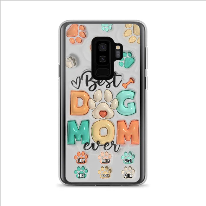 Personalized Dog Mom/Dad Phone Case - Gift Idea For Dog Owners/Lovers - Up to 6 Paws - Best Dog Mom Ever - Case For iPhone/Samsung