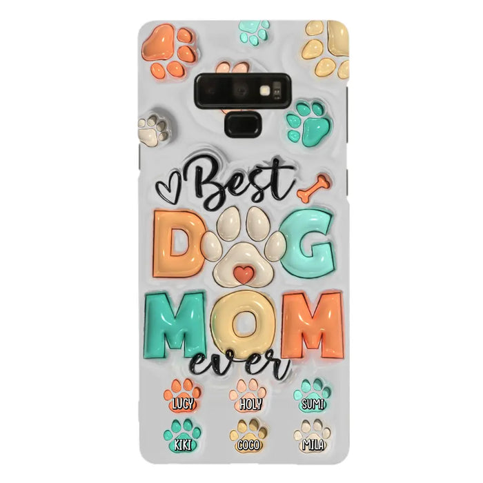 Personalized Dog Mom/Dad Phone Case - Gift Idea For Dog Owners/Lovers - Up to 6 Paws - Best Dog Mom Ever - Case For iPhone/Samsung