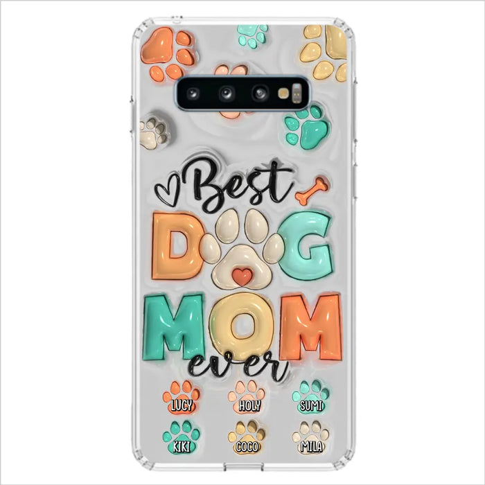 Personalized Dog Mom/Dad Phone Case - Gift Idea For Dog Owners/Lovers - Up to 6 Paws - Best Dog Mom Ever - Case For iPhone/Samsung