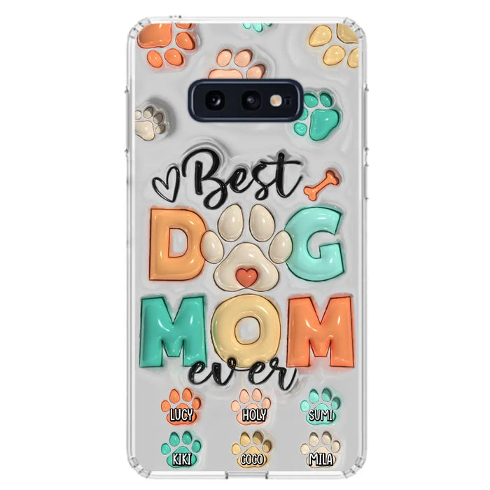 Personalized Dog Mom/Dad Phone Case - Gift Idea For Dog Owners/Lovers - Up to 6 Paws - Best Dog Mom Ever - Case For iPhone/Samsung