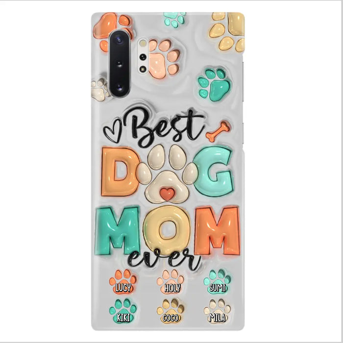 Personalized Dog Mom/Dad Phone Case - Gift Idea For Dog Owners/Lovers - Up to 6 Paws - Best Dog Mom Ever - Case For iPhone/Samsung