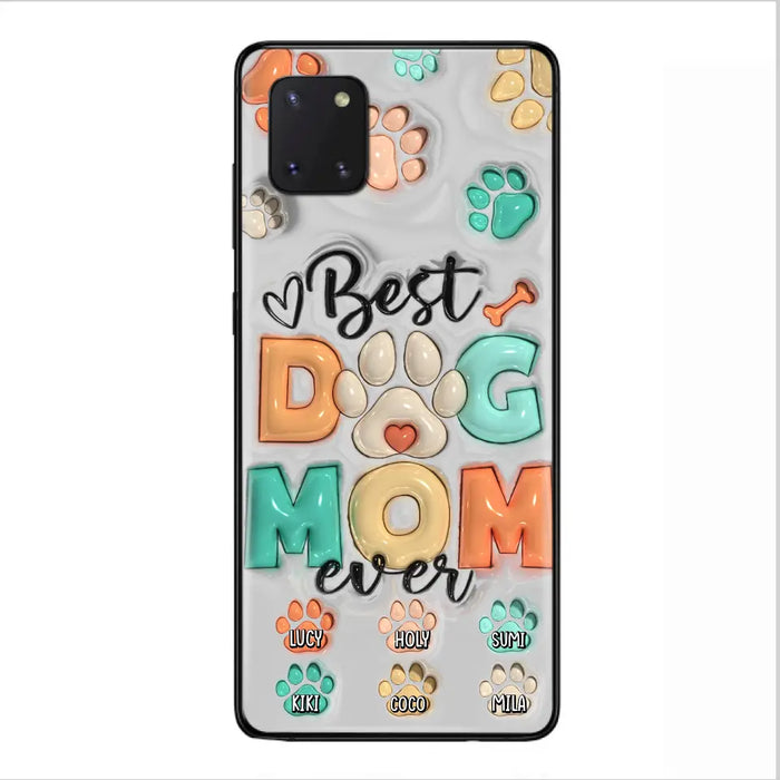 Personalized Dog Mom/Dad Phone Case - Gift Idea For Dog Owners/Lovers - Up to 6 Paws - Best Dog Mom Ever - Case For iPhone/Samsung