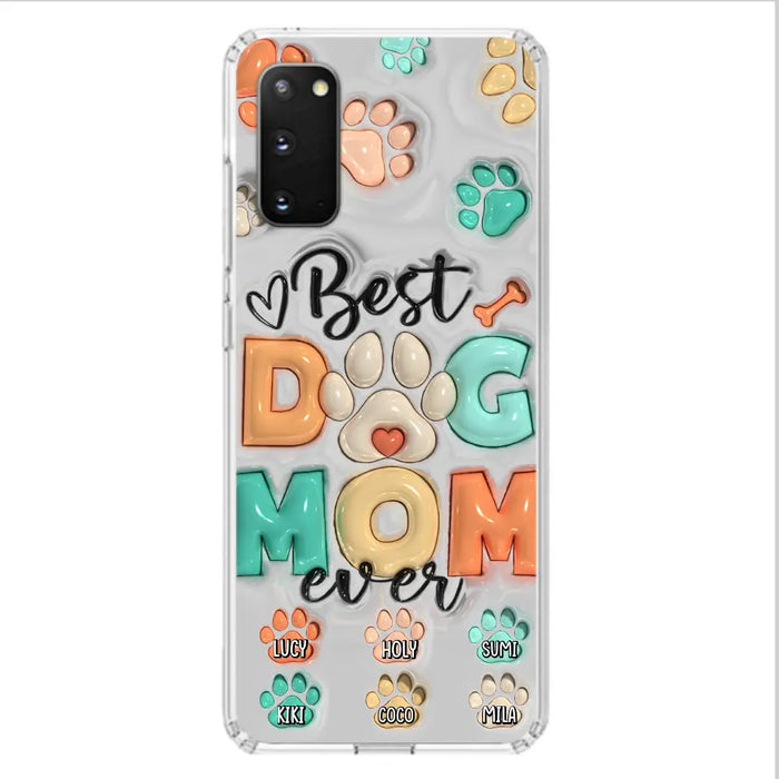 Personalized Dog Mom/Dad Phone Case - Gift Idea For Dog Owners/Lovers - Up to 6 Paws - Best Dog Mom Ever - Case For iPhone/Samsung