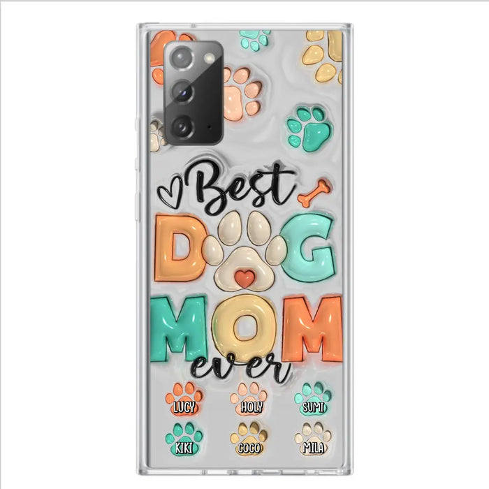 Personalized Dog Mom/Dad Phone Case - Gift Idea For Dog Owners/Lovers - Up to 6 Paws - Best Dog Mom Ever - Case For iPhone/Samsung
