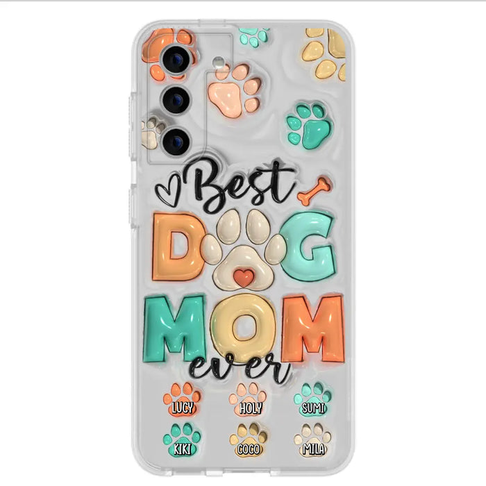 Personalized Dog Mom/Dad Phone Case - Gift Idea For Dog Owners/Lovers - Up to 6 Paws - Best Dog Mom Ever - Case For iPhone/Samsung