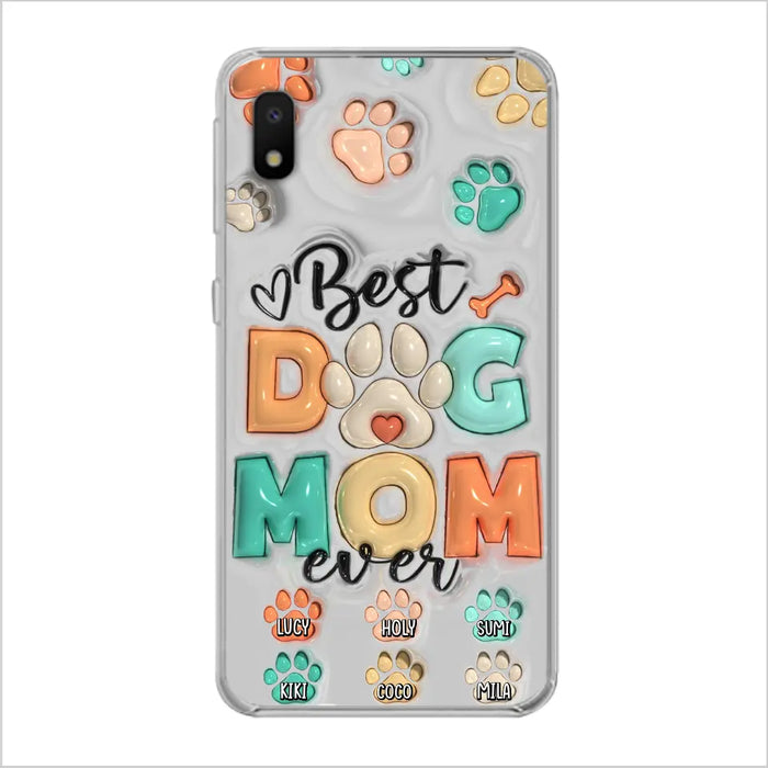 Personalized Dog Mom/Dad Phone Case - Gift Idea For Dog Owners/Lovers - Up to 6 Paws - Best Dog Mom Ever - Case For iPhone/Samsung