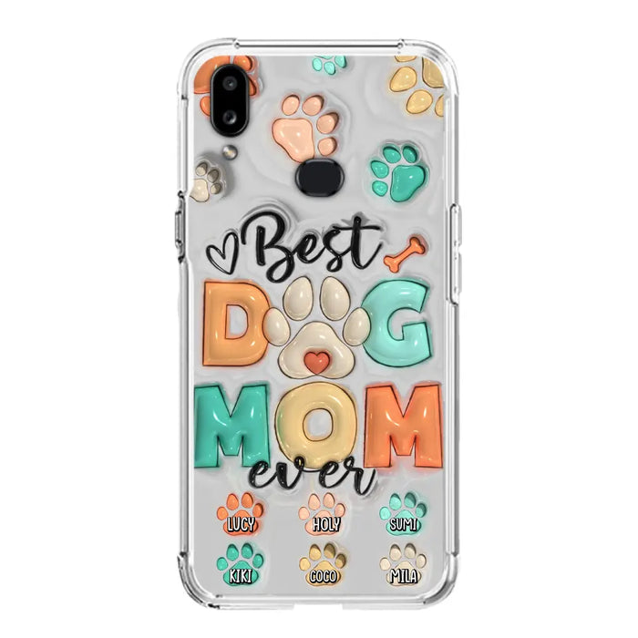 Personalized Dog Mom/Dad Phone Case - Gift Idea For Dog Owners/Lovers - Up to 6 Paws - Best Dog Mom Ever - Case For iPhone/Samsung
