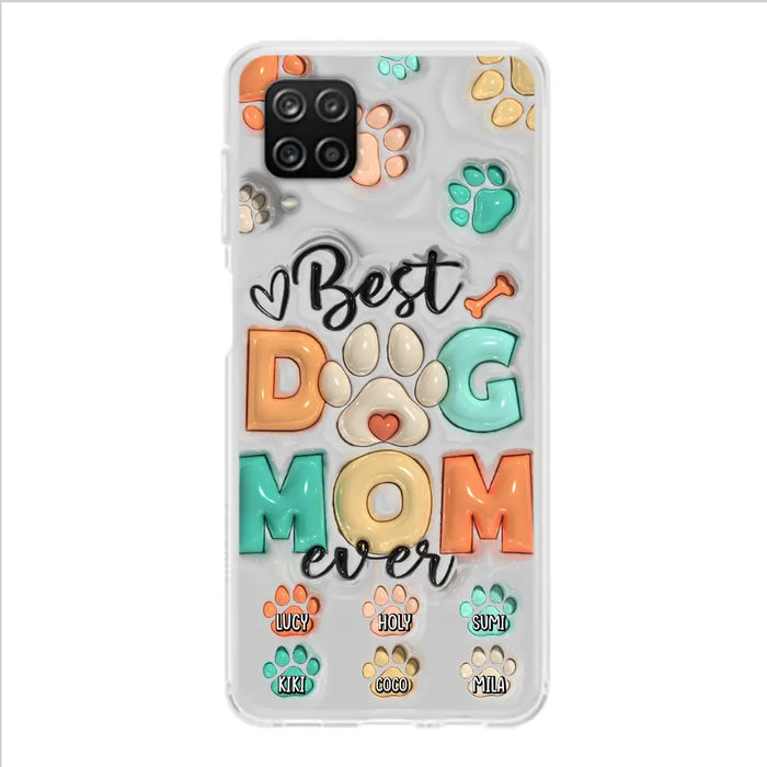 Personalized Dog Mom/Dad Phone Case - Gift Idea For Dog Owners/Lovers - Up to 6 Paws - Best Dog Mom Ever - Case For iPhone/Samsung