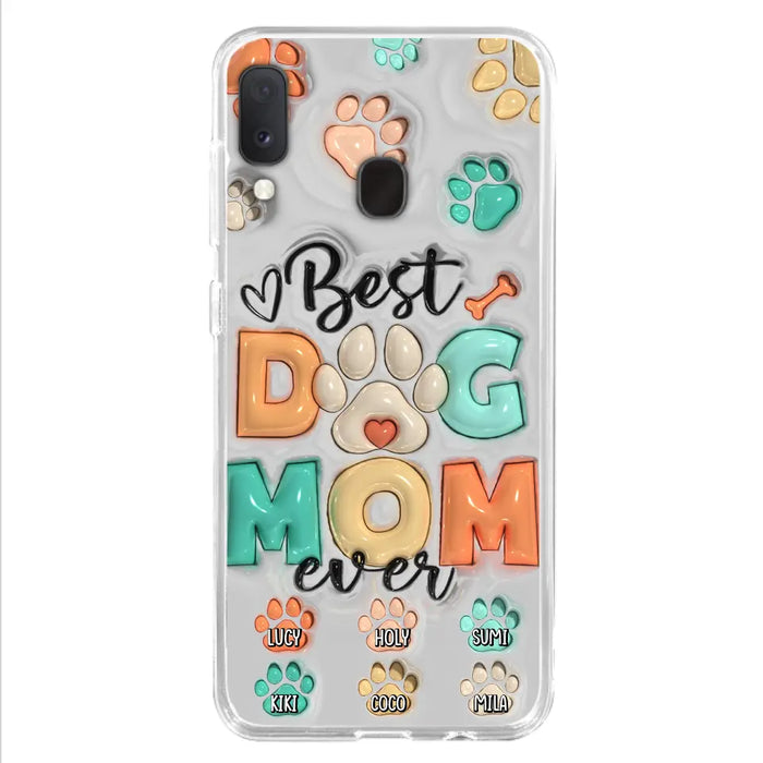 Personalized Dog Mom/Dad Phone Case - Gift Idea For Dog Owners/Lovers - Up to 6 Paws - Best Dog Mom Ever - Case For iPhone/Samsung