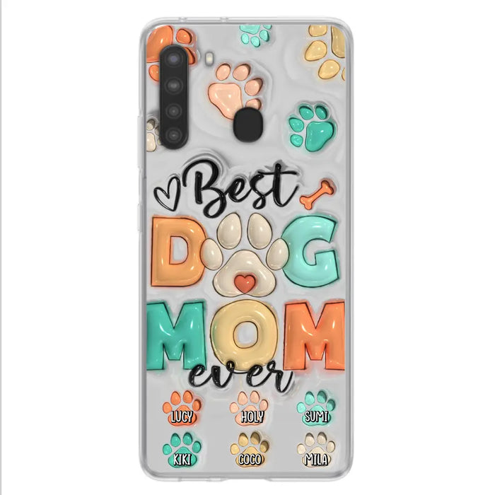 Personalized Dog Mom/Dad Phone Case - Gift Idea For Dog Owners/Lovers - Up to 6 Paws - Best Dog Mom Ever - Case For iPhone/Samsung