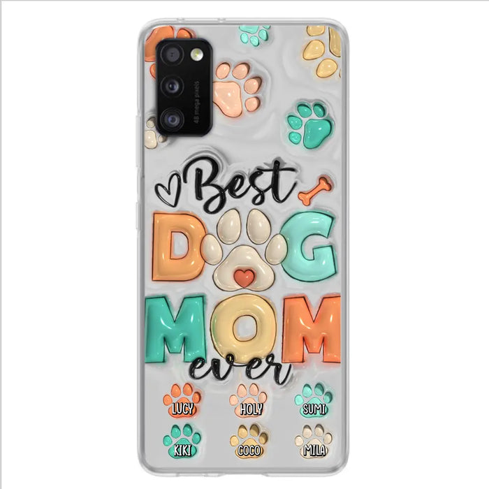 Personalized Dog Mom/Dad Phone Case - Gift Idea For Dog Owners/Lovers - Up to 6 Paws - Best Dog Mom Ever - Case For iPhone/Samsung