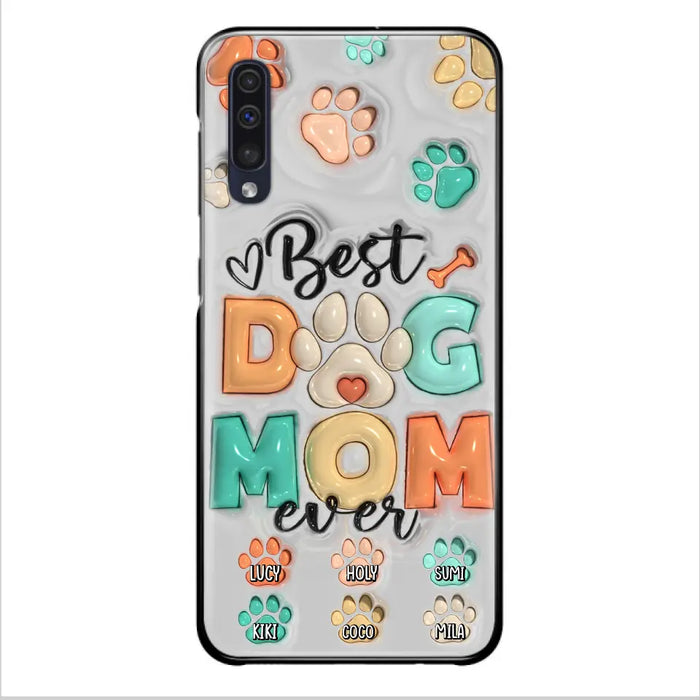 Personalized Dog Mom/Dad Phone Case - Gift Idea For Dog Owners/Lovers - Up to 6 Paws - Best Dog Mom Ever - Case For iPhone/Samsung