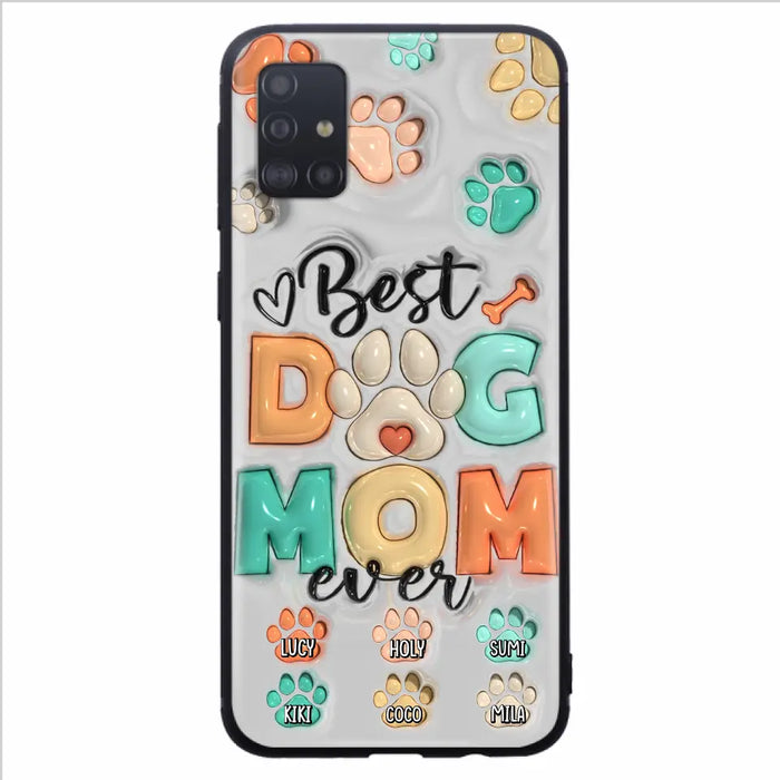 Personalized Dog Mom/Dad Phone Case - Gift Idea For Dog Owners/Lovers - Up to 6 Paws - Best Dog Mom Ever - Case For iPhone/Samsung