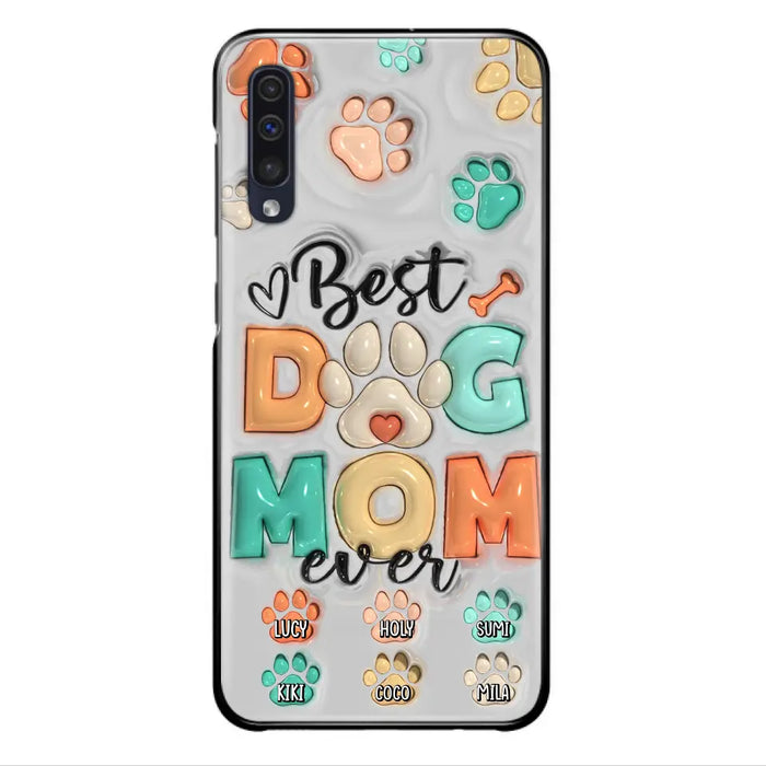 Personalized Dog Mom/Dad Phone Case - Gift Idea For Dog Owners/Lovers - Up to 6 Paws - Best Dog Mom Ever - Case For iPhone/Samsung