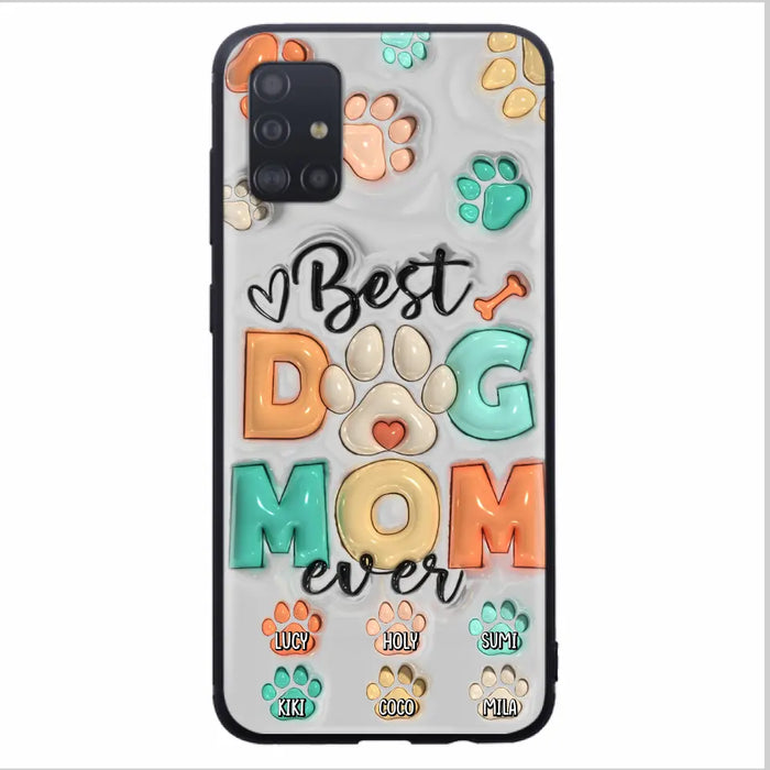 Personalized Dog Mom/Dad Phone Case - Gift Idea For Dog Owners/Lovers - Up to 6 Paws - Best Dog Mom Ever - Case For iPhone/Samsung