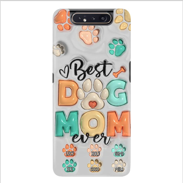 Personalized Dog Mom/Dad Phone Case - Gift Idea For Dog Owners/Lovers - Up to 6 Paws - Best Dog Mom Ever - Case For iPhone/Samsung
