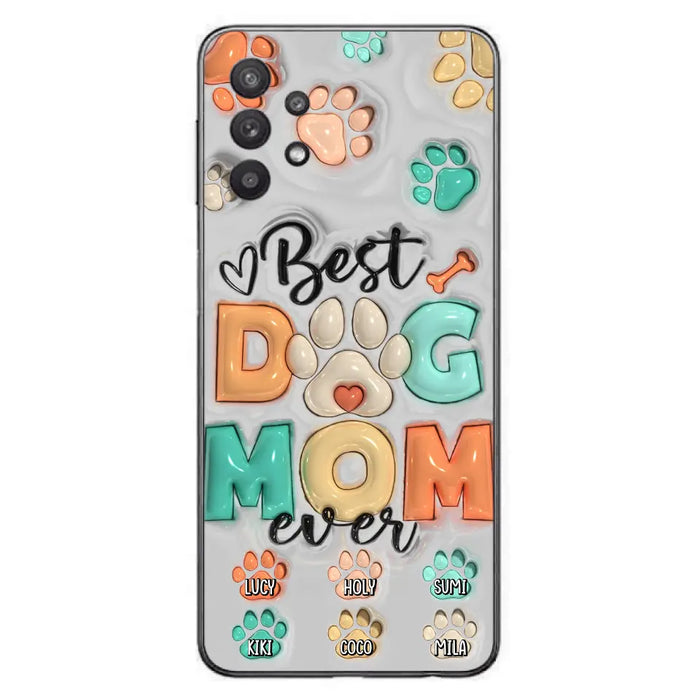 Personalized Dog Mom/Dad Phone Case - Gift Idea For Dog Owners/Lovers - Up to 6 Paws - Best Dog Mom Ever - Case For iPhone/Samsung