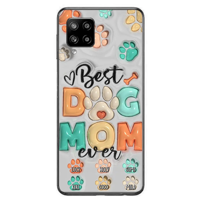 Personalized Dog Mom/Dad Phone Case - Gift Idea For Dog Owners/Lovers - Up to 6 Paws - Best Dog Mom Ever - Case For iPhone/Samsung