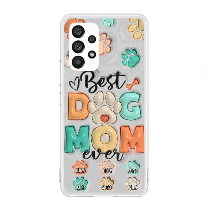 Personalized Dog Mom/Dad Phone Case - Gift Idea For Dog Owners/Lovers - Up to 6 Paws - Best Dog Mom Ever - Case For iPhone/Samsung