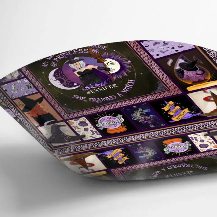 Personalized Witch Quilt/Fleece Blanket/Pillow Cover - Halloween Gift Idea For Witch Lovers - Remember Whose Daughter You Are