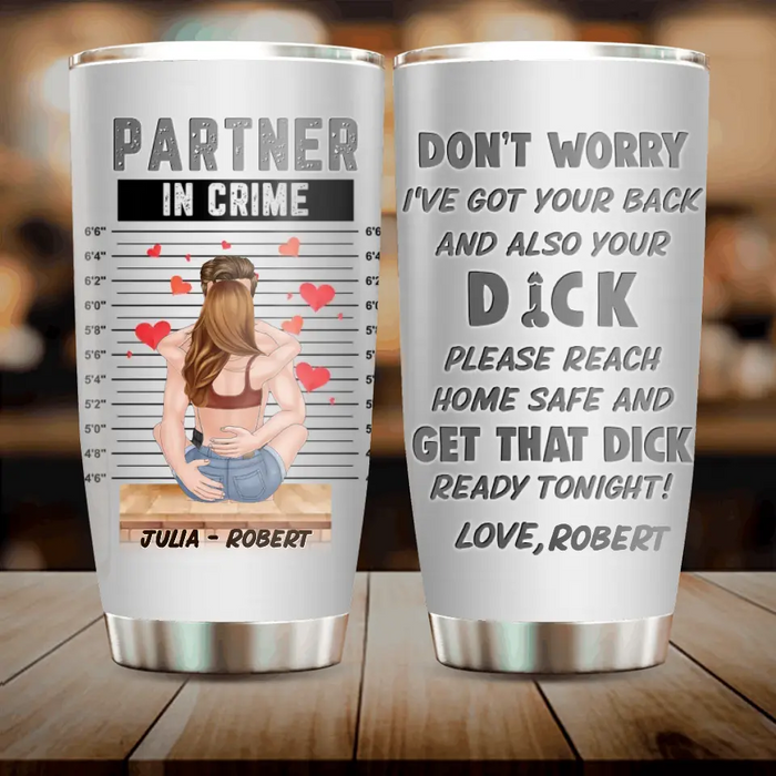 Personalized Couple Tumbler - Gift Idea For Couple/Him/Her/Valentine's Day - Don't Worry I've Got Your Back