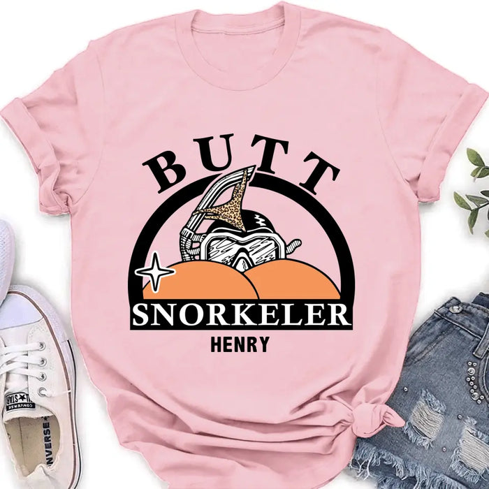 Personalized Butt Snorkeler T-Shirt/Long Sleeve/Sweatshirt/Hoodie - Gift Idea For Couple/Him/Her