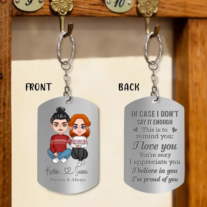 Personalized Couple Aluminum Keychain - 
 Gift Idea For Couple/Valentine's Day - You're Sexy I Appreciate You