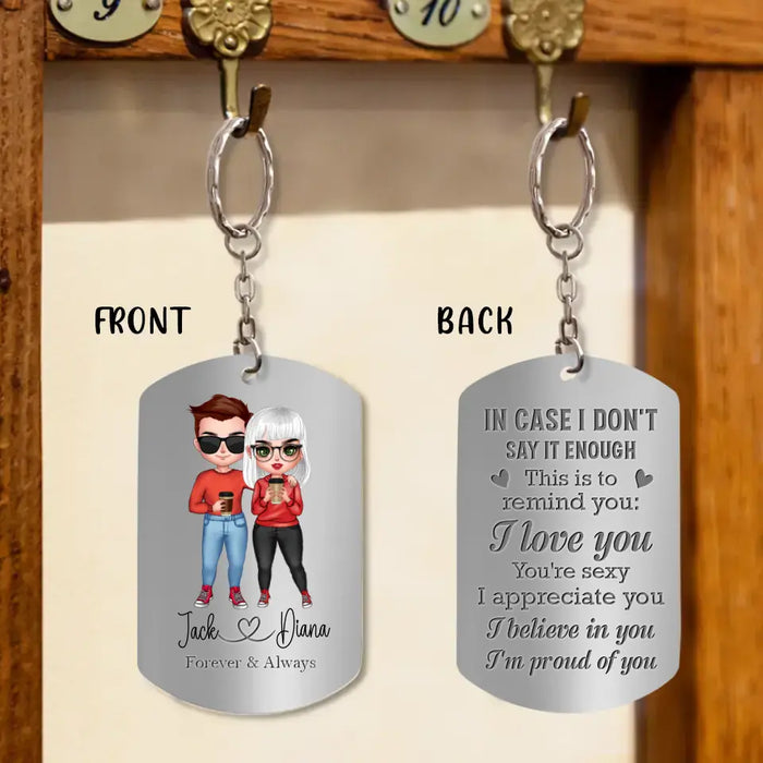 Personalized Couple Aluminum Keychain - 
 Gift Idea For Couple/Valentine's Day - I Believe In You