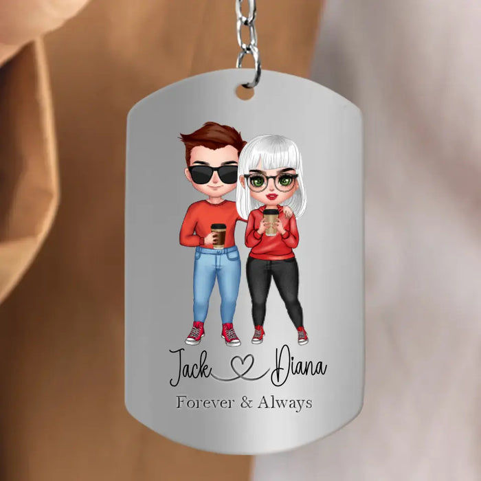 Personalized Couple Aluminum Keychain - 
 Gift Idea For Couple/Valentine's Day - I Believe In You