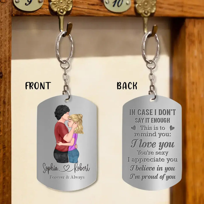 Personalized Couple Aluminum Keychain - Gift Idea For Couple/Valentine's Day - In Case I Don't See It Enough