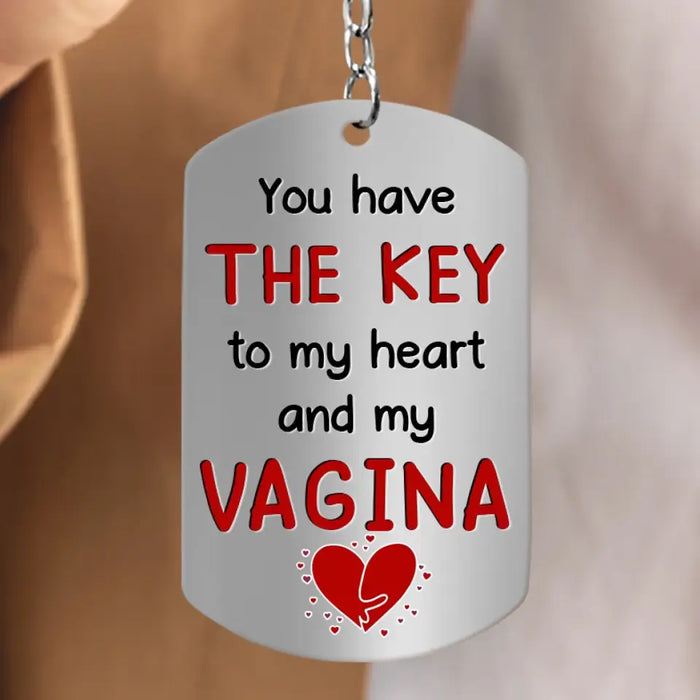 Personalized Couple Aluminum Keychain - 
 Gift Idea For Couple/Valentine's Day - You Have The Key To My Heart