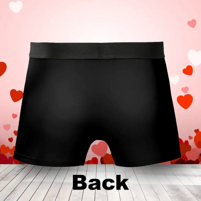 Personalized Funny Men's Boxer Briefs - Gift Idea To Husband/Boyfriend/Him - I Licked It So It's Mine