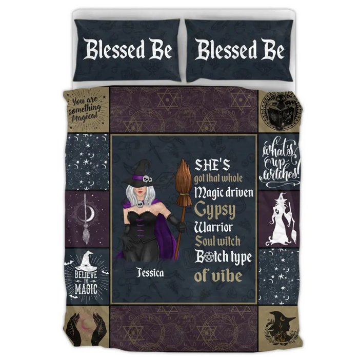 Personalized Witch Quilt Bed Sets - Gift Idea For Witch Lovers - She's Got That Whole Magic Driven Gypsy
