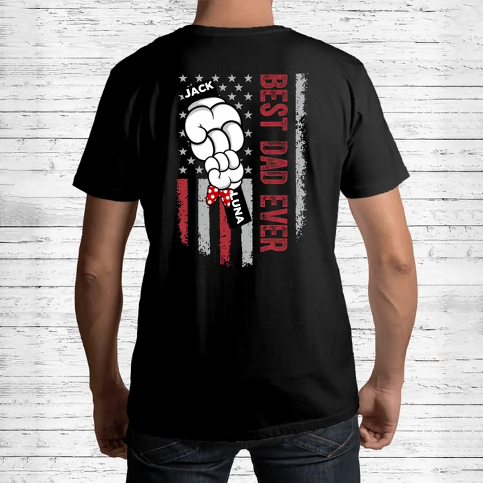 Personalized Best Dad/Mom Shirt/Hoodie - Up to 6 Kids - Gift Idea For Mom/Dad - Best Dad Ever