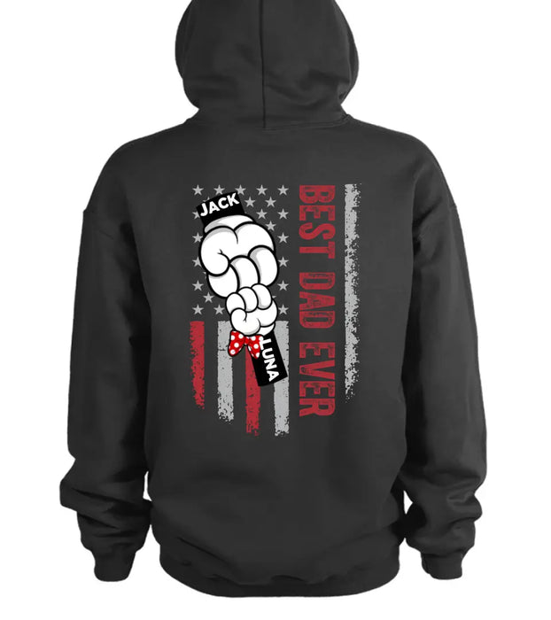 Personalized Best Dad/Mom Shirt/Hoodie - Up to 6 Kids - Gift Idea For Mom/Dad - Best Dad Ever