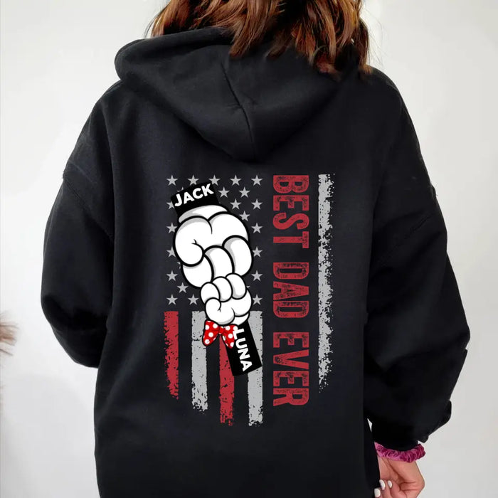 Personalized Best Dad/Mom Shirt/Hoodie - Up to 6 Kids - Gift Idea For Mom/Dad - Best Dad Ever