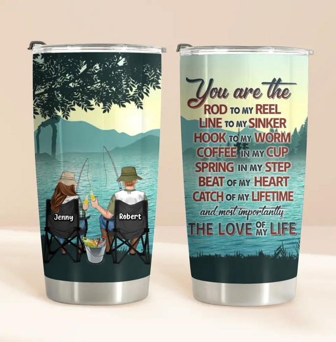 Personalized Fishing Tumbler - Gift Idea For Fishing Lovers - You Are The Rod To My Reel Line To My Sinker
