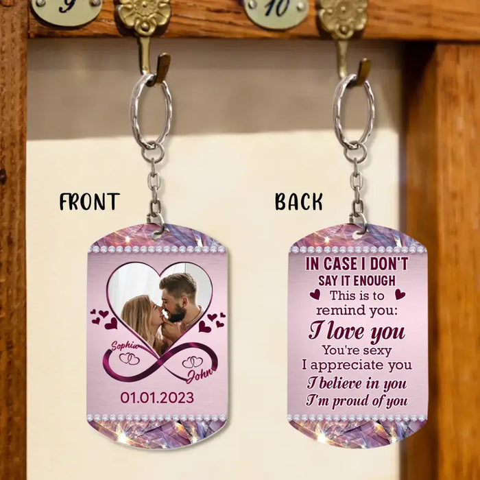 Personalized Couple Aluminum Keychain - 
 Gift Idea For Couple/Valentine's Day - This Is To Remind You