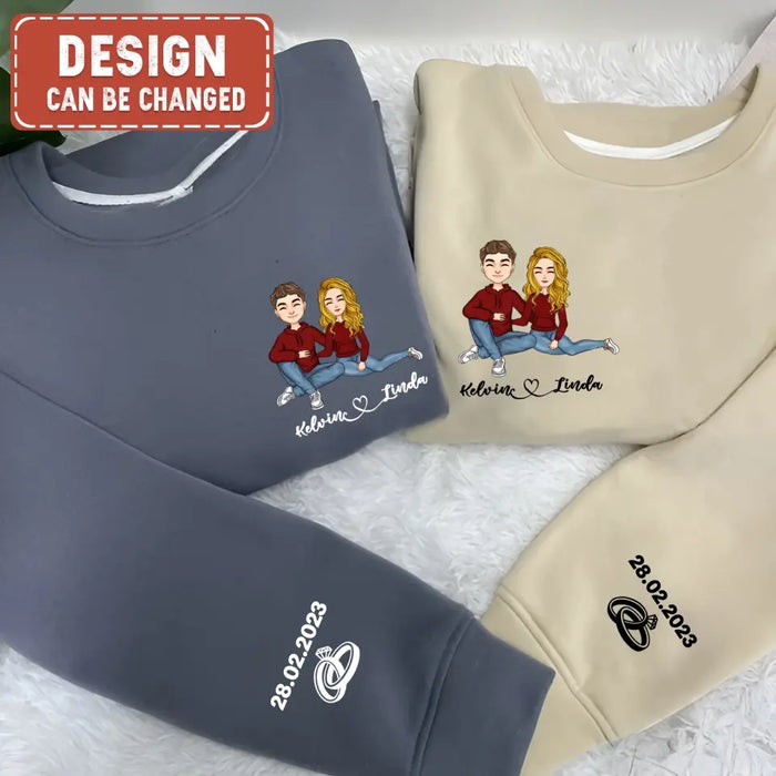 Personalized Couple Sweater - Anniversary/Christmas/Valentine's Day Gift Idea For Couple/Him/Her