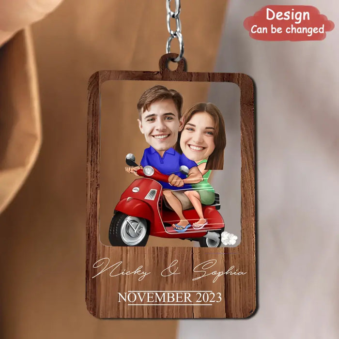 Personalized Funny Couple Acrylic Keychain - Upload Photo - Gift Idea For Couple/Him/Her/Valentines